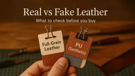 How to Tell Real Leather from Fake Leather (A Clear, Practical Guide)