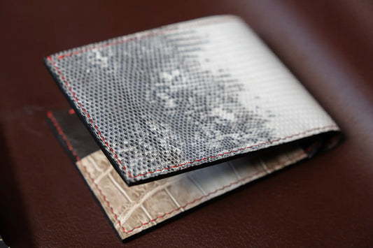 Men’s Handmade Lizard Leather Bifold Wallet