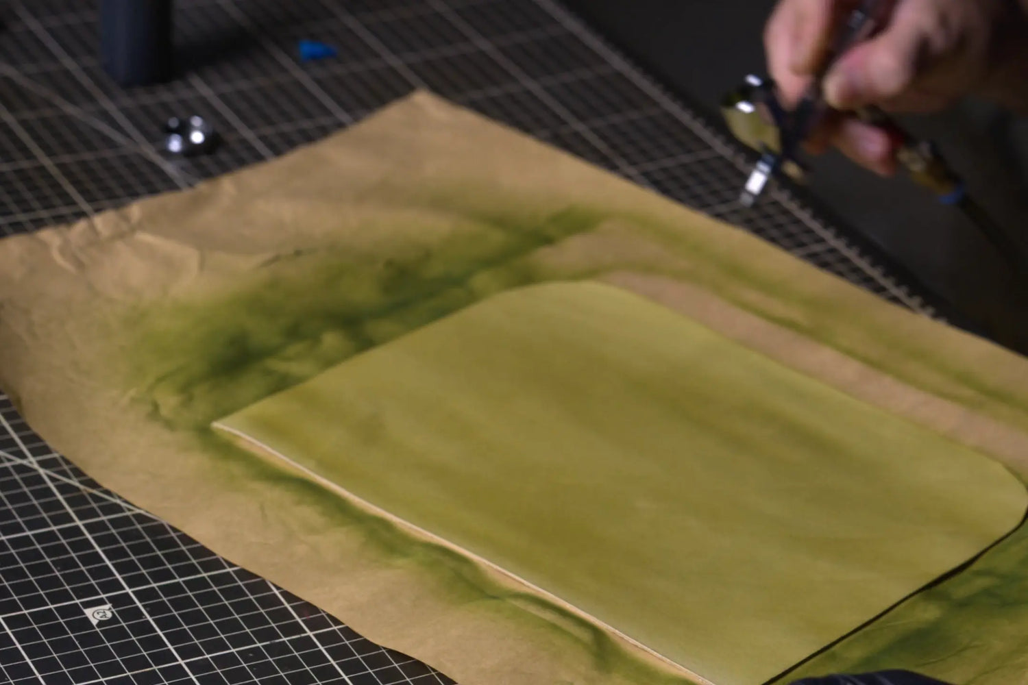 Dye leather