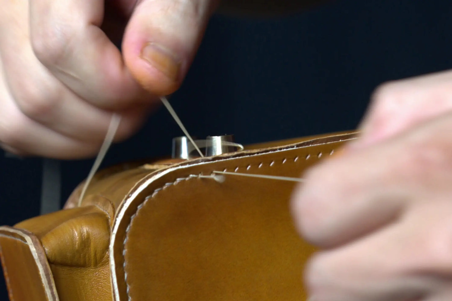 hand-stitched