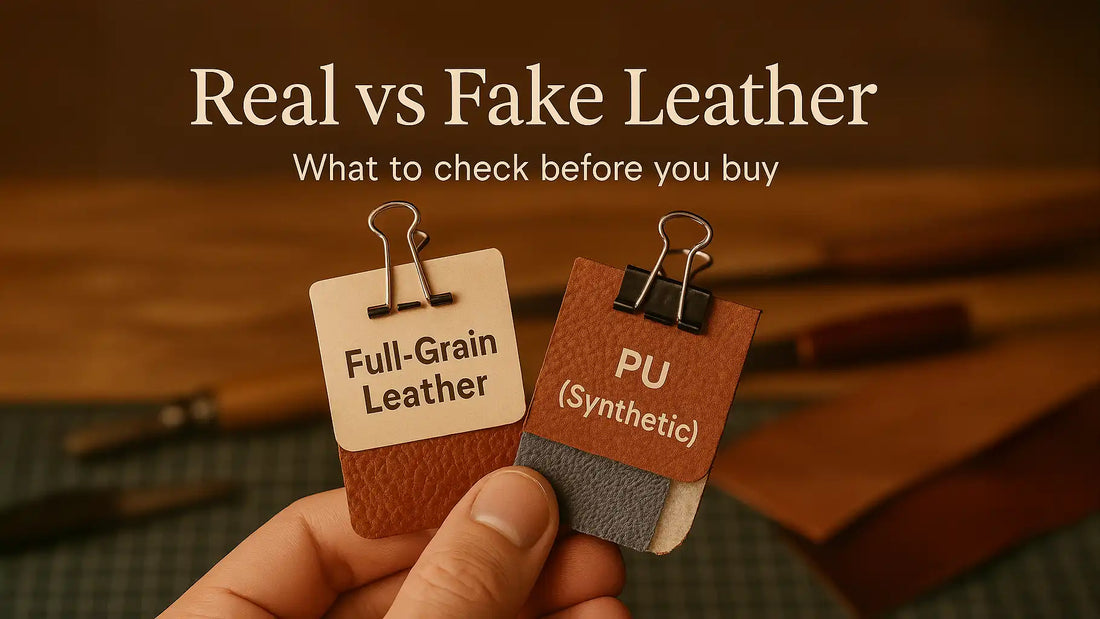 How to Tell Real Leather from Fake Leather (A Clear, Practical Guide)