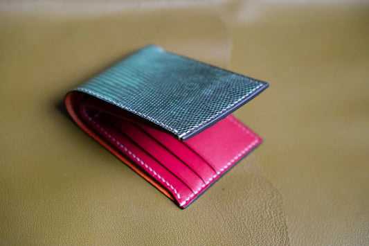 Men’s Handmade Lizard Leather Bifold Wallet