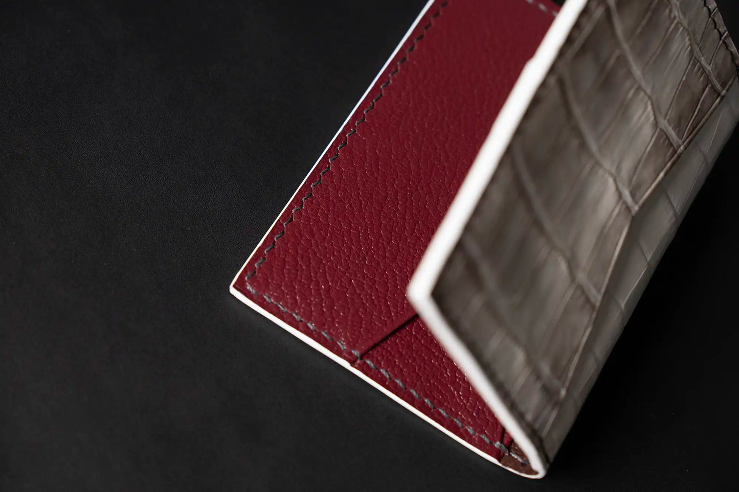 Handmade crocodile leather Pocket Organizer