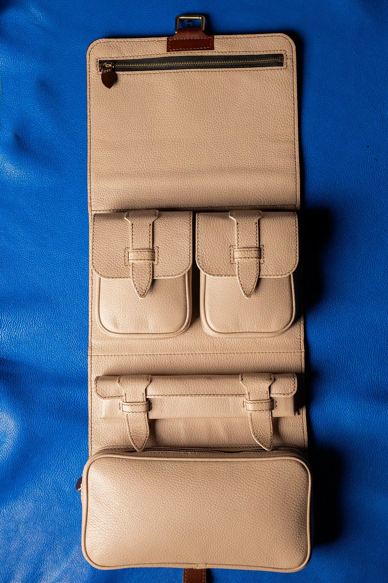 Leather Travel Toiletry Bag