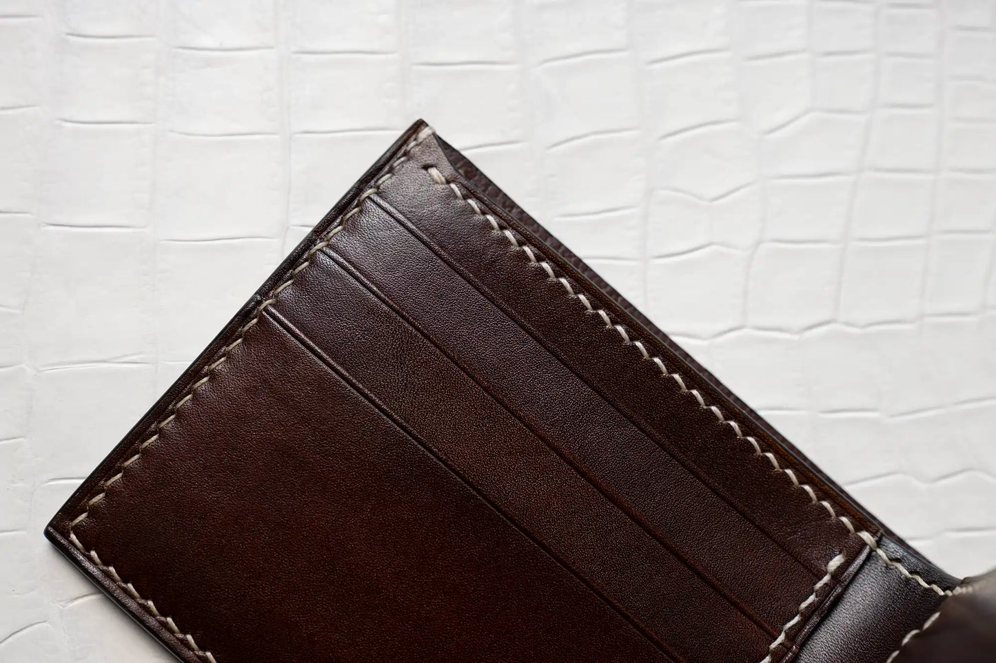 Men’s Handmade Cowhide Leather Bifold Wallet