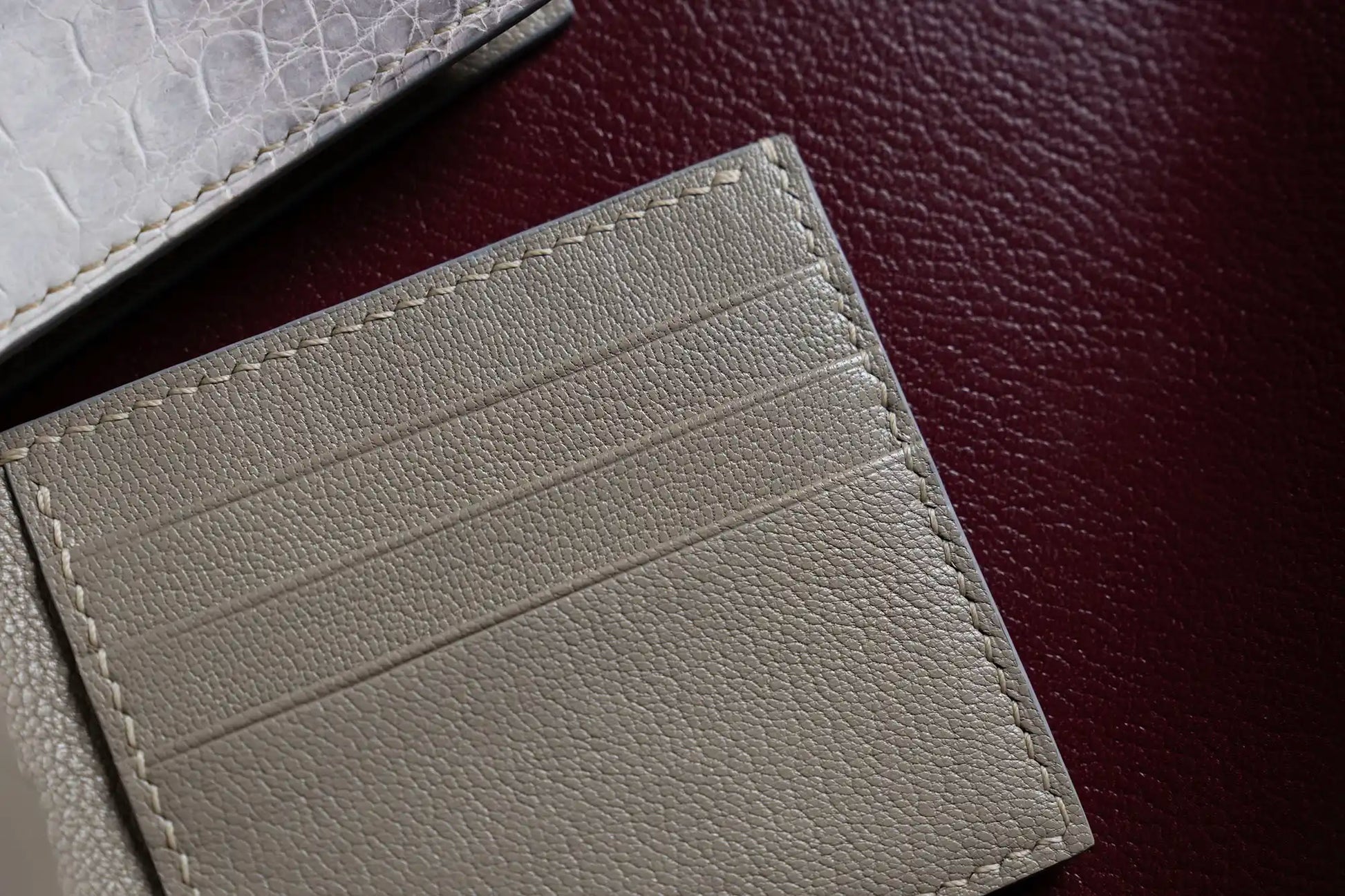 Men’s Handmade Mini Crocodile Leather Bifold Wallet