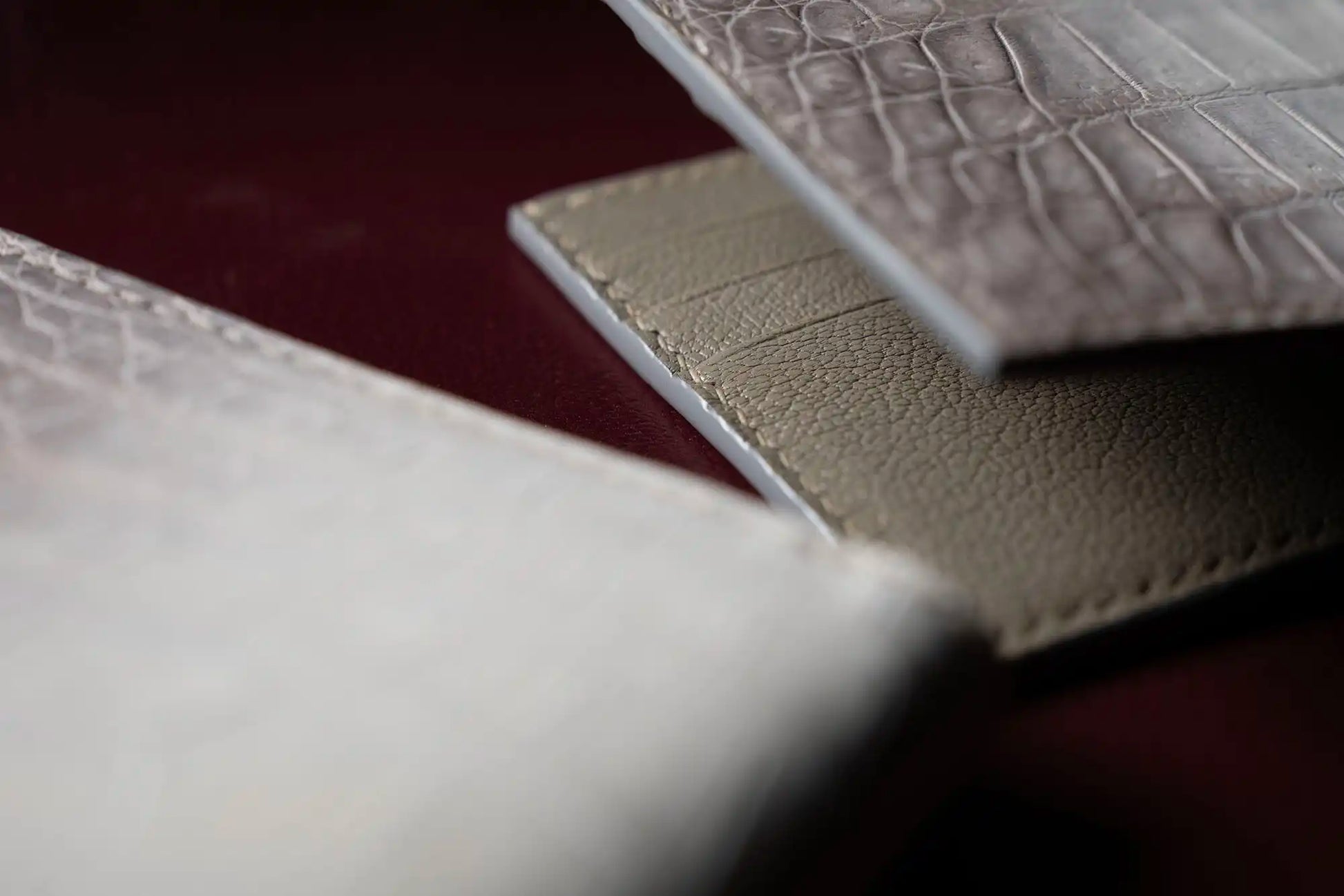 Men’s Handmade Mini Crocodile Leather Bifold Wallet