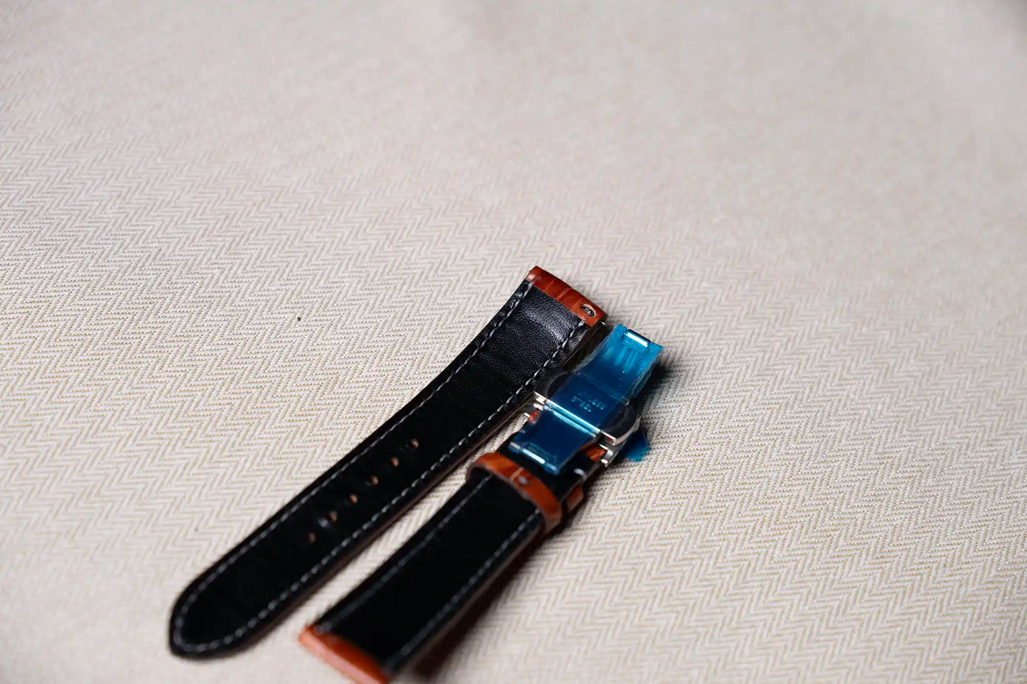Crocodile Leather watch strap