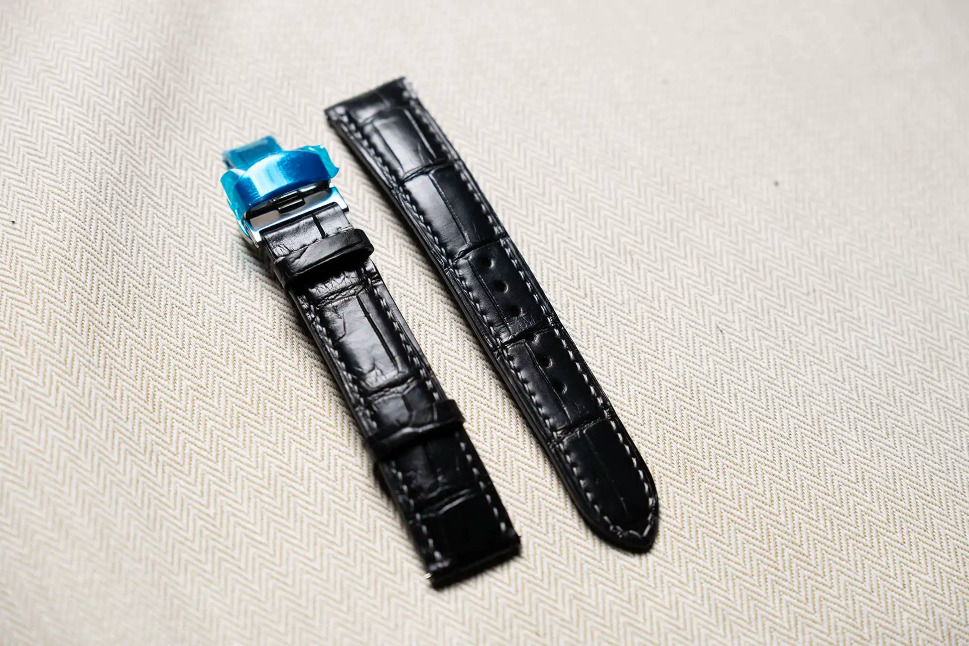 Crocodile Leather watch strap
