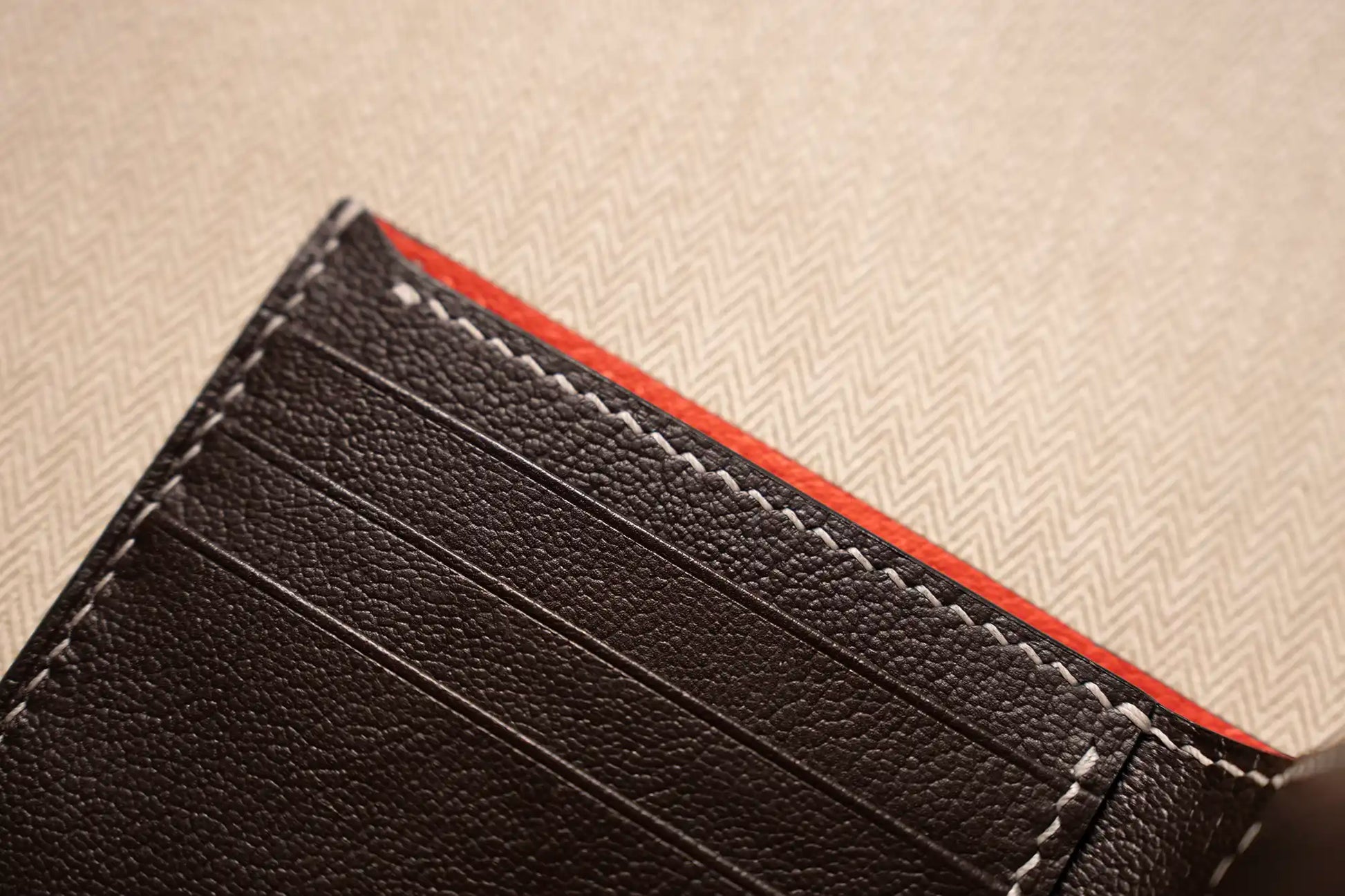 Handmade shark Leather Bifold Wallet