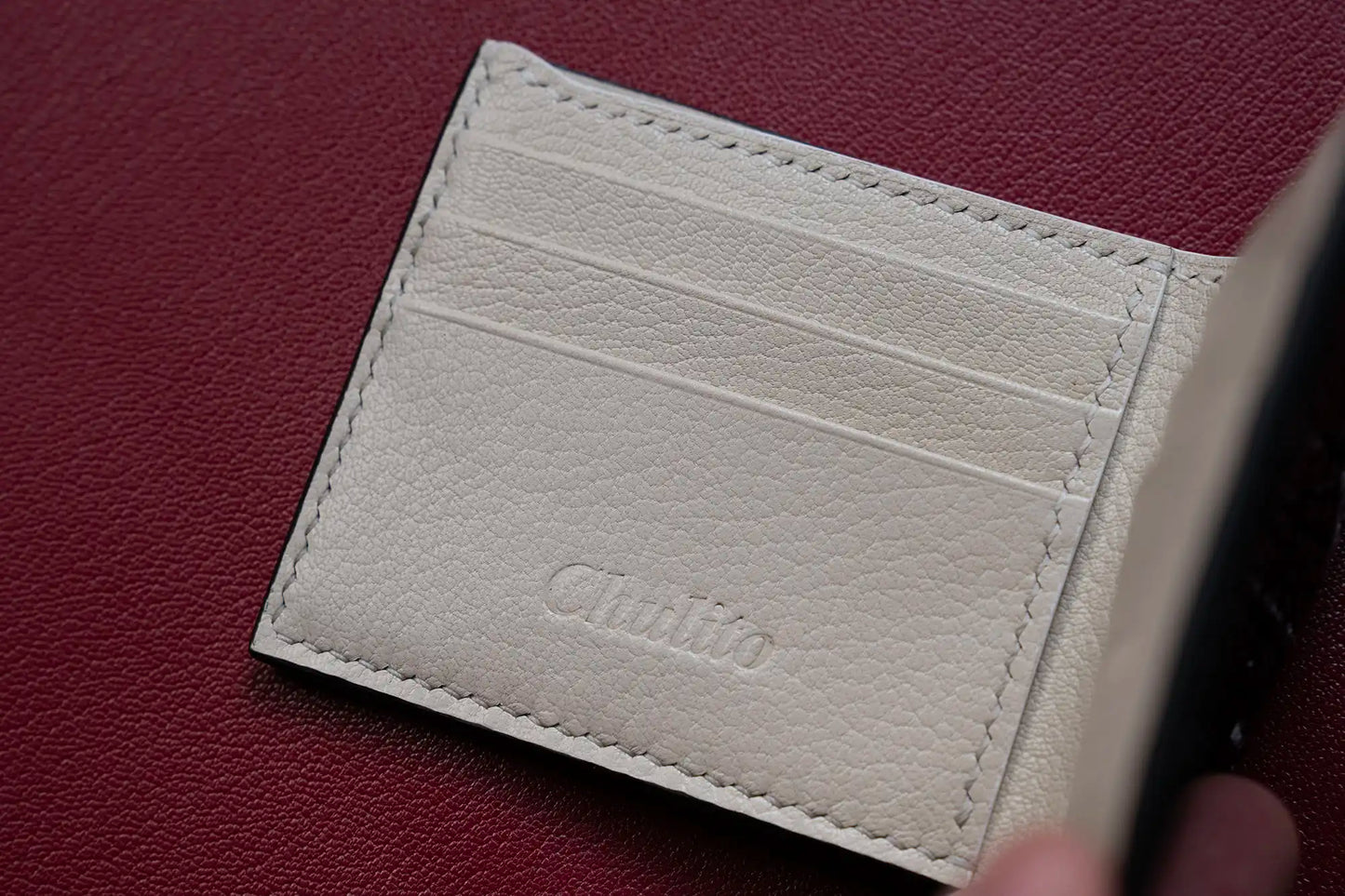 Handmade shark leather bifold wallet
