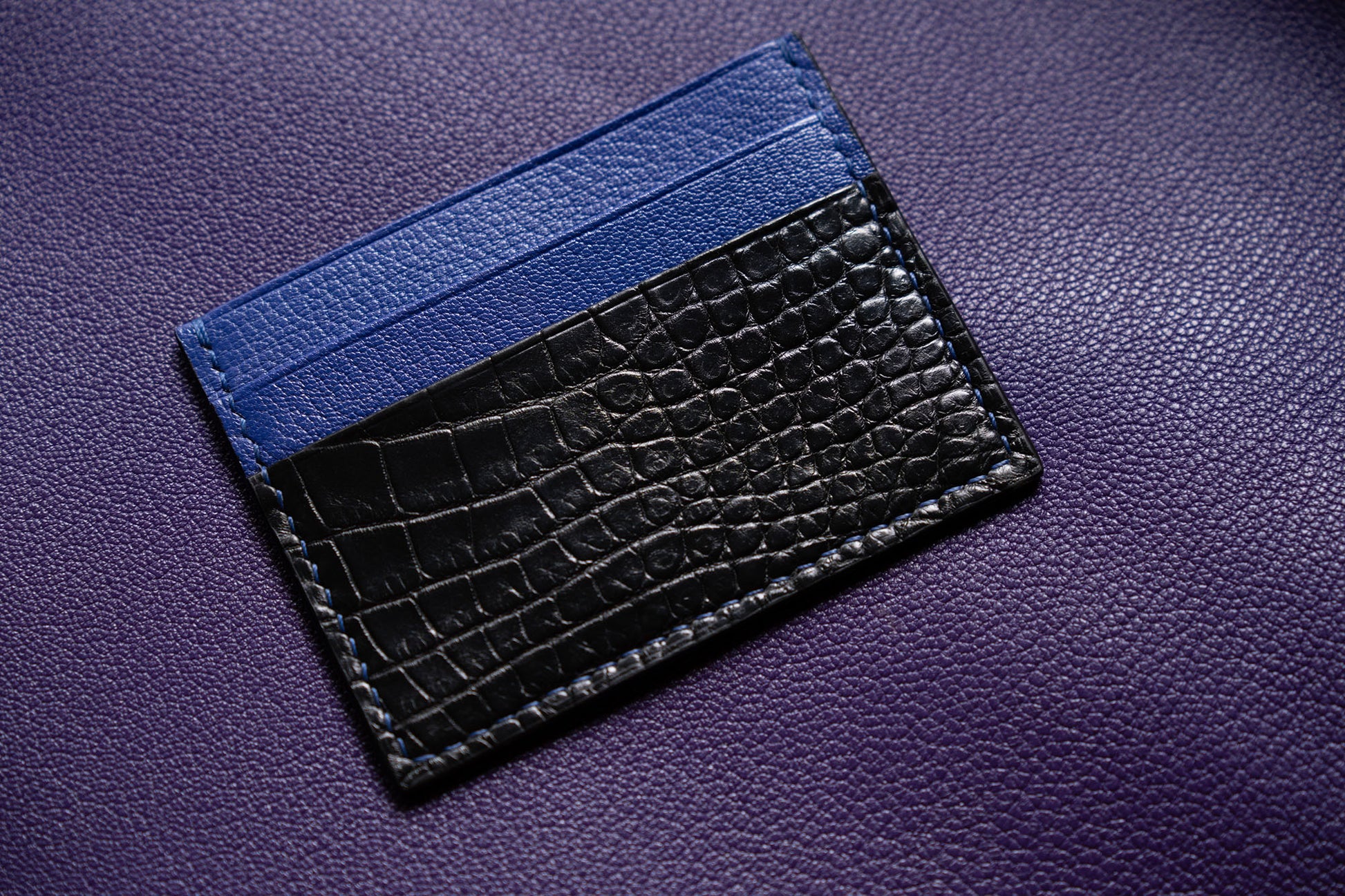 variant-croc | Crocodile Leather card holder