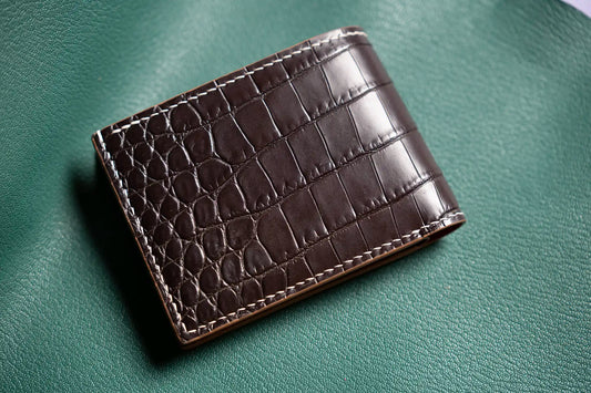 variant-croc | Men’s Handmade Crocodile Leather Bifold Wallet