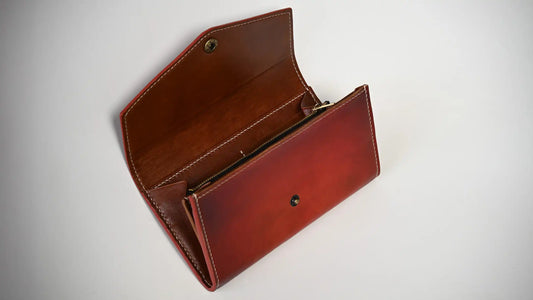 Handmade Women’s Veg-Tanned Leather Long Wallet